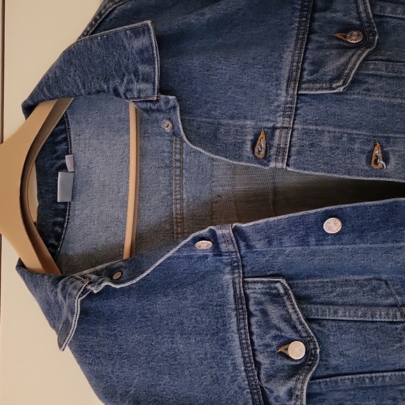 VINTAGE DENIM JEAN JACKET ( HEAVY DENIM) D3 COCA COLA LOGO UNISEX LARGE - Picture 3 of 9